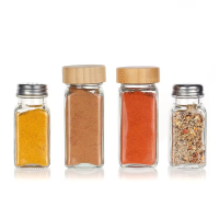 Spice Jars Seasoning Shaker Bottles Kitchen Spices Storage Condiment Jar Salt Pepper Boxes Kitchen Spice Organizer Rack